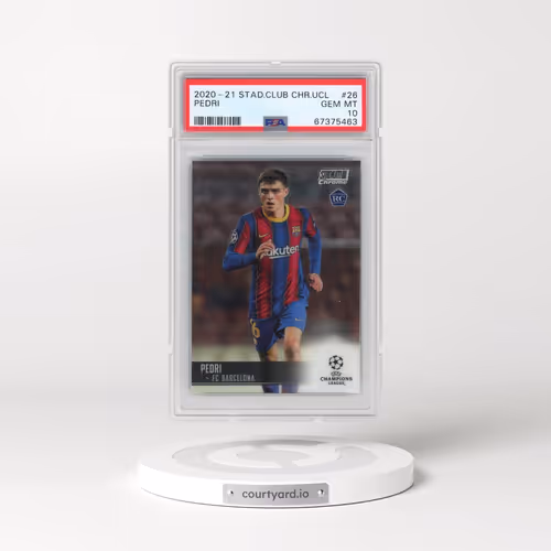2020 Stadium Club Chrome UEFA Champions League #26 Pedri (PSA 10 GEM MINT)