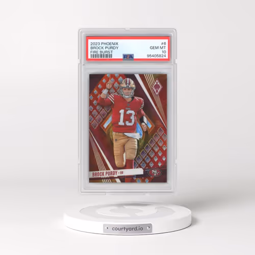 2023 Panini Phoenix #6 Brock Purdy - Fire Burst (PSA 10 GEM MINT)