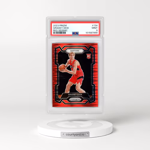 2023 Panini Prizm #134 Gradey Dick - Red Seismic (PSA 9 MINT)