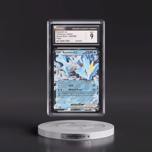 2025 Black Bolt - BLK EN #028/086 Kyurem ex - Holo (CGC 9 MINT)