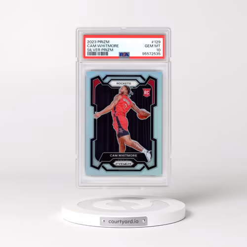 2023 Panini Prizm #129 Cam Whitmore - Silver Prizm (PSA 10 GEM MINT)