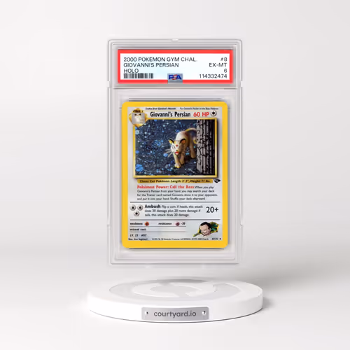 2000 Pokémon Gym Challenge #8 Giovanni's Persian - Holo (PSA 6 EX-MT)