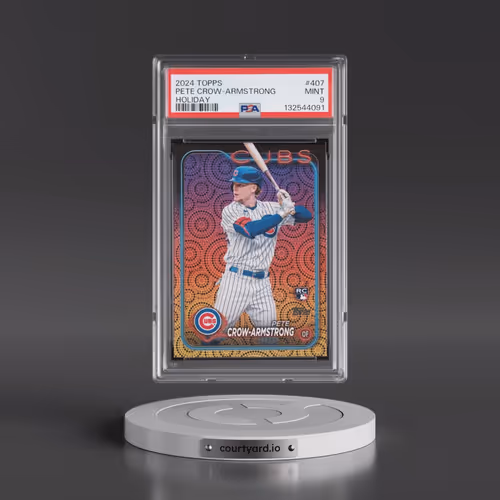 2024 Topps #407 Pete Crow-Armstrong - Holiday (PSA 9 MINT)