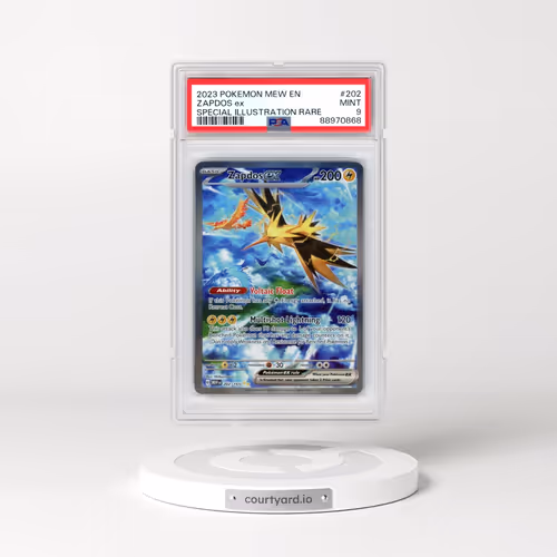 2023 Pokémon Mew EN-151 #202 Zapdos EX - Holo Special Illustration Rare (PSA 9 MINT)