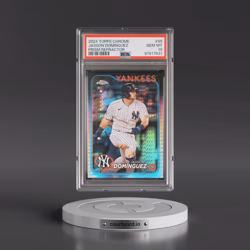2024 Topps Chrome #89 Jasson Dominguez - Prism Refractor (PSA 10 GEM MINT)