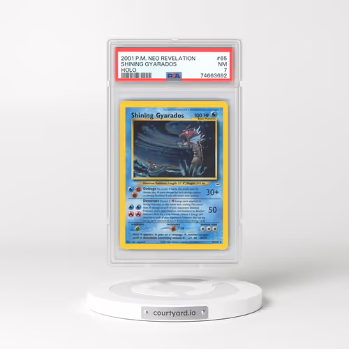 2001 Pokémon Neo Revelation #65 Shining Gyarados - Holo Holo (PSA 7 NM)