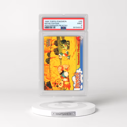 1999 Topps Pokémon the Movie Edt #46 Movie Edition - Peacemaker Pikachu (PSA 9 MINT)