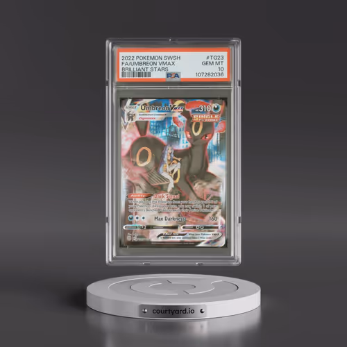 2022 Pokémon Sword & Shield Brilliant Stars #TG23 Umbreon Vmax - Full Art (PSA 10 GEM MINT)