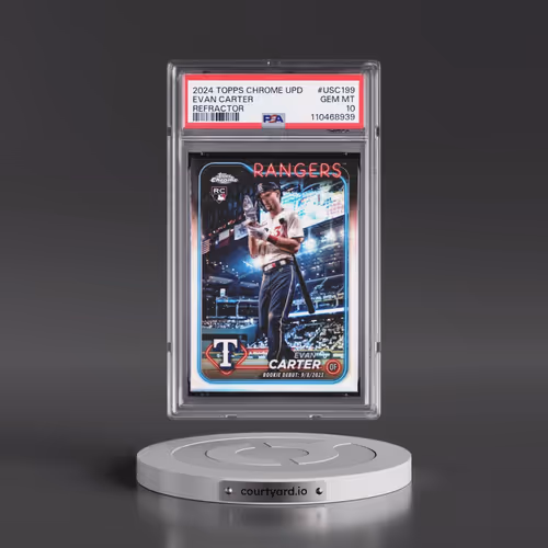 2024 Topps Chrome Update #USC199 Evan Carter - Refractor (PSA 10 GEM MINT)