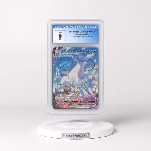 2021 Chilling Reign #203/198 Ice Rider Calyrex VMAX - Holo Secret (CGC 9 MINT)