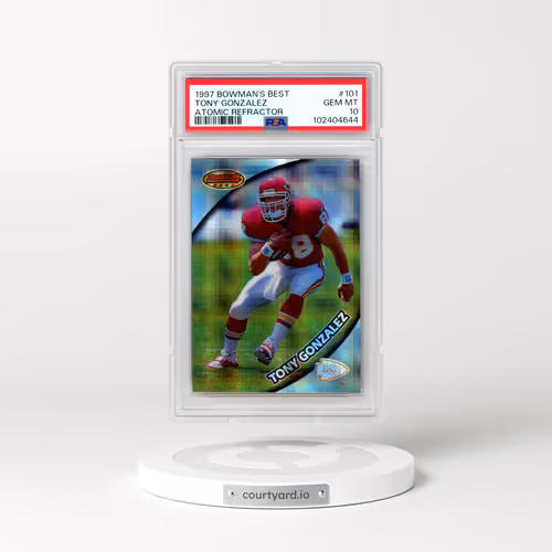 1997 Bowman's Best #101 Tony Gonzalez - Atomic Refractor (PSA 10 GEM MINT)
