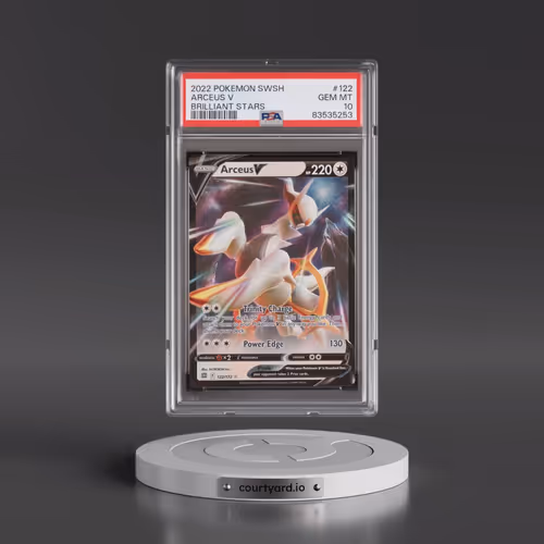 2022 Pokémon Sword & Shield Brilliant Stars #122 Arceus V - Holo (PSA 10 GEM MINT)