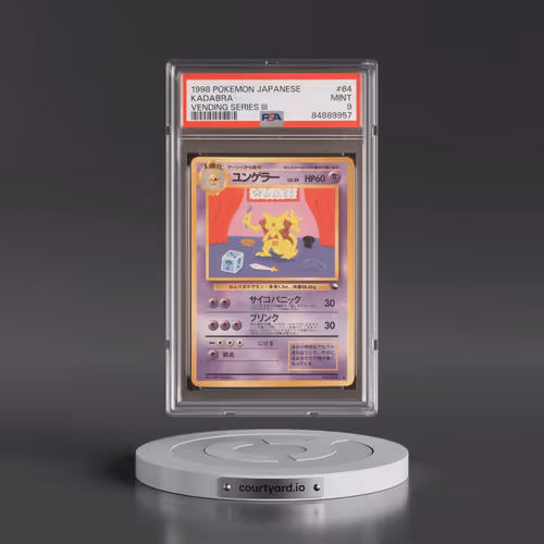 1998 Pokémon Vending #64 Kadabra - Series III (PSA 9 MINT)