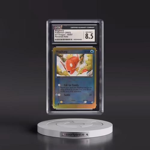 2003 EX Dragon (2003 Copyright, w/ "e" Symbol) #60/97 Magikarp - Reverse Holo (CGC 8.5 NM-MT+)