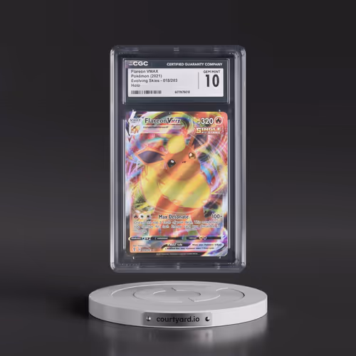 2021 Evolving Skies #018/203 Flareon VMAX - Holo (CGC 10 GEM MINT)