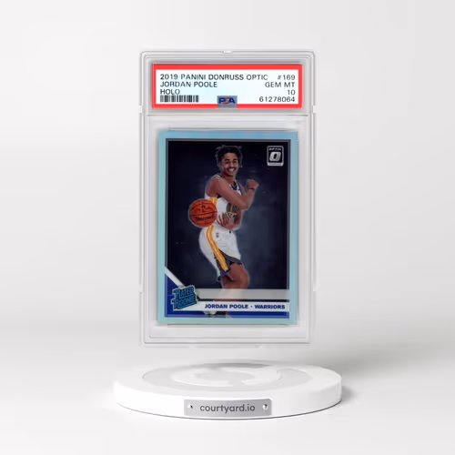 2019 Panini Donruss Optic #169 Jordan Poole - Holo (PSA 10 GEM MINT)