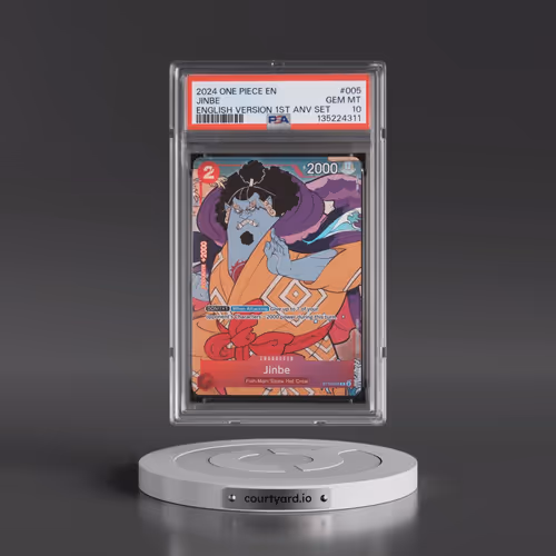 2024 One Piece English Version 1st Anniversary Set #005 Jinbe (PSA 10 GEM MINT)