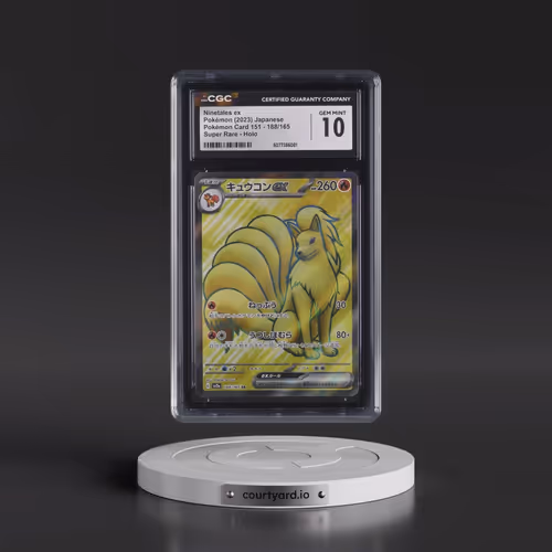 2023 Pokémon Card 151 #188/165 Ninetales ex - Super Rare Holo (CGC 10 GEM MINT)