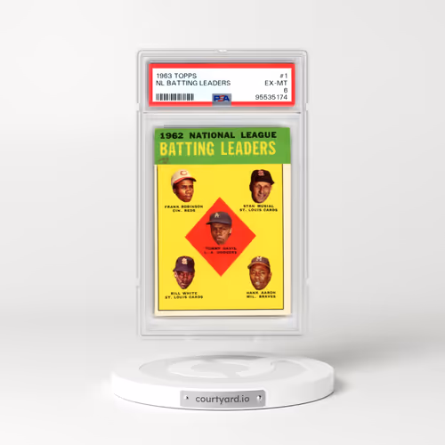 1963 Topps #1 NL Batting Leaders (PSA 6 EX-MT)