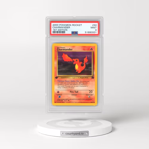2000 Pokémon Rocket #50 Charmander - 1st Edition (PSA 9 MINT)