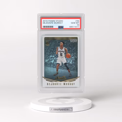 2016 Panini Studio #96 Dejounte Murray (PSA 10 GEM MINT)