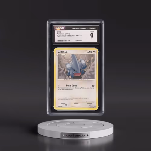 2007 Mysterious Treasures #85/123 Gible (CGC 9 MINT)