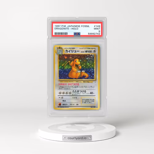 1997 Pokémon Fossil #149 Dragonite - Holo (PSA 9 MINT)