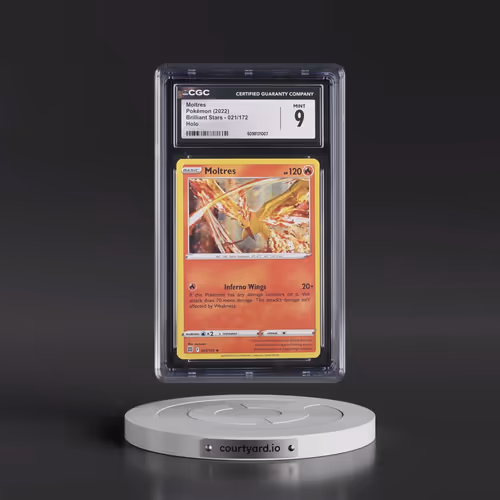 2022 Brilliant Stars #021/172 Moltres - Holo (CGC 9 MINT)