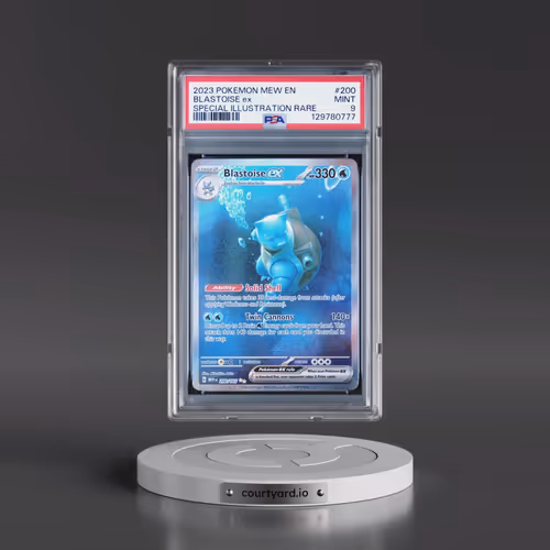 2023 Pokémon Mew EN-151 #200 Blastoise EX - Holo Special Illustration Rare (PSA 9 MINT)