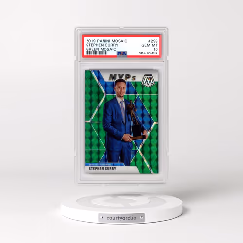 2019 Panini Mosaic #299 Stephen Curry - Green Mosaic (PSA 10 GEM MINT)