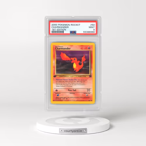 2000 Pokémon Rocket #50 Charmander - 1st Edition (PSA 9 MINT)