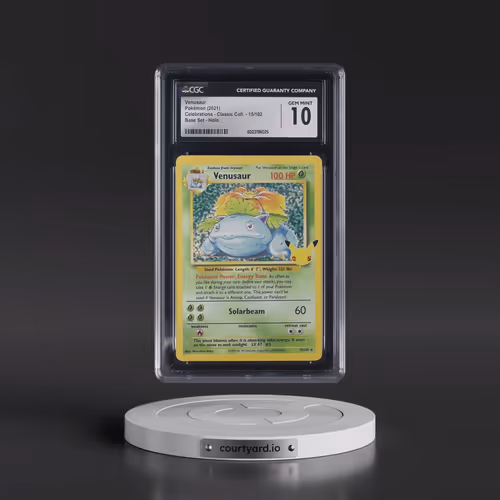 2021 Celebrations - Classic Collection #15/102 Venusaur - Base Set Holo (CGC 10 GEM MINT)