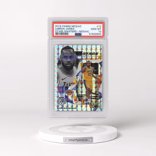 2019 Panini Mosaic Stare Masters #13 LeBron James - Mosaic (PSA 10 GEM MINT)