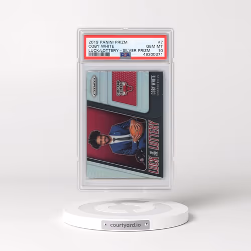 2019 Panini Prizm Luck of the Lottery #7 Coby White - Silver Prizm (PSA 10 GEM MINT)