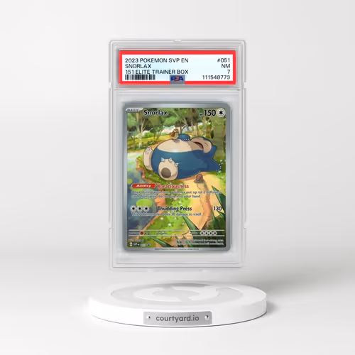 2023 Pokémon Svp EN-SV Black Star Promo #051 Snorlax - 151 Elite Trainer Box (PSA 7 NM)
