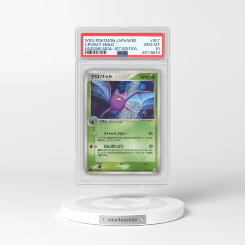 2004 Pokémon Undone Seal #007 Crobat - 1st Edition Holo (PSA 10 GEM MINT)