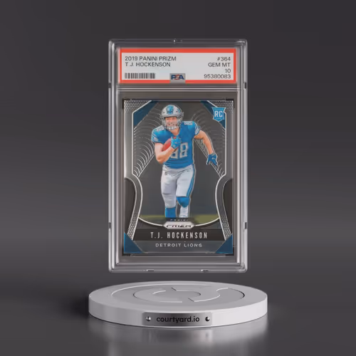 2019 Panini Prizm #364 T.J. Hockenson (PSA 10 GEM MINT)