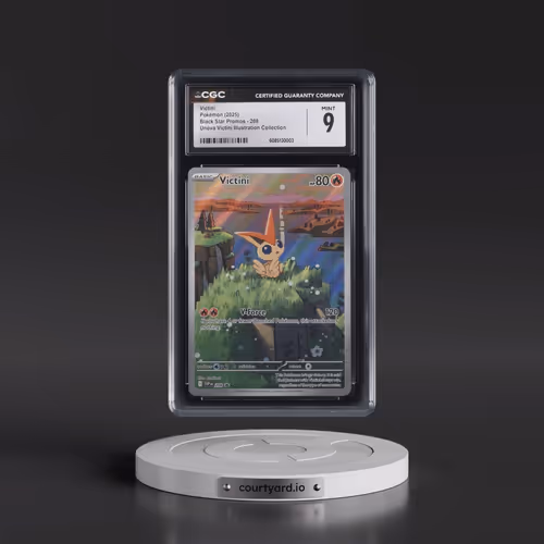 2025 Pokémon Svp EN-SV Black Star Promo #208 Victini - Unova Victini Illustration Collection (CGC 9