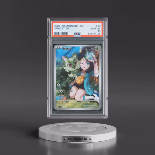 2025 Pokémon Simplified CBB1 C-Gem Pack Vol 1 #09 Sprigatito (PSA 10 GEM MINT)
