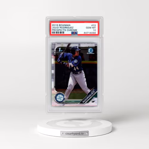 2019 Bowman Prospects Chrome #33 Julio Rodriguez (PSA 10 GEM MINT)