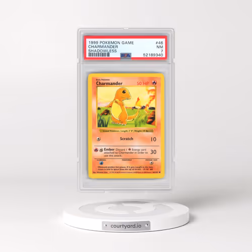 1999 Pokémon Game #46 Charmander - Shadowless (PSA 7 NM)