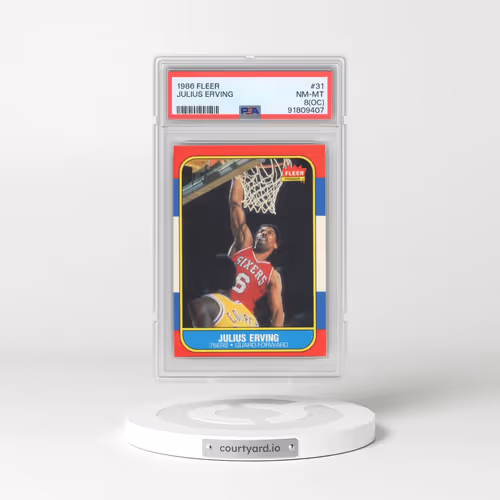1986 Fleer #31 Julius Erving (PSA 8 NM-MT)