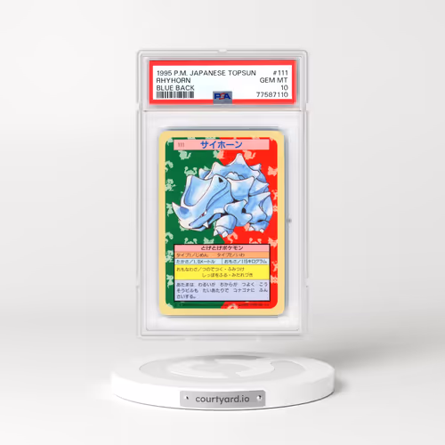 1997 Japanese (Only One Pokémon) Original Series #111 Rhyhorn - (Blue Back) 1st Print (PSA 10 GEM MINT)
