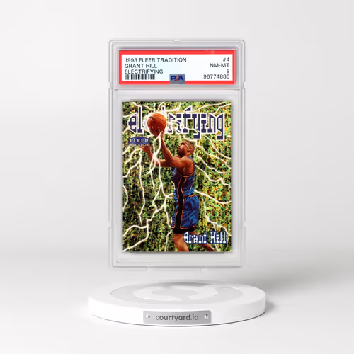 1998 Fleer Tradition Electrifying #4 Grant Hill (PSA 8 NM-MT)