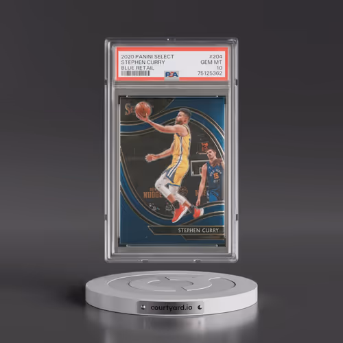 2020 Panini Select #204 Stephen Curry - Blue Retail (PSA 10 GEM MINT)