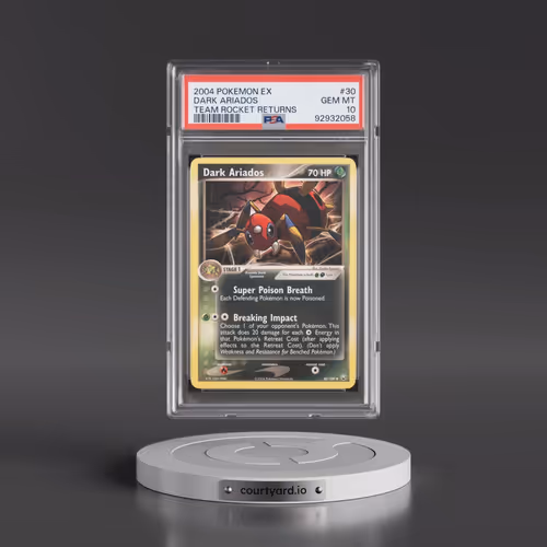 2004 Pokémon EX Team Rocket Returns #30 Dark Ariados (PSA 10 GEM MINT)
