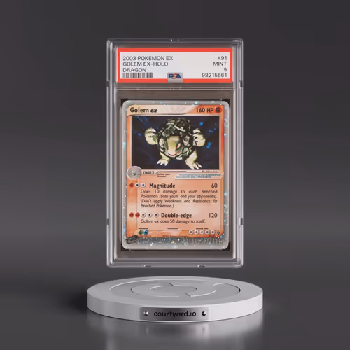 2003 Pokémon EX Dragon #91 Golem EX - Holo Holo (PSA 9 MINT)