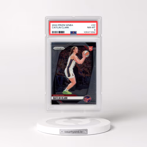 2024 Panini Prizm WNBA #22 Caitlin Clark (PSA 8 NM-MT)