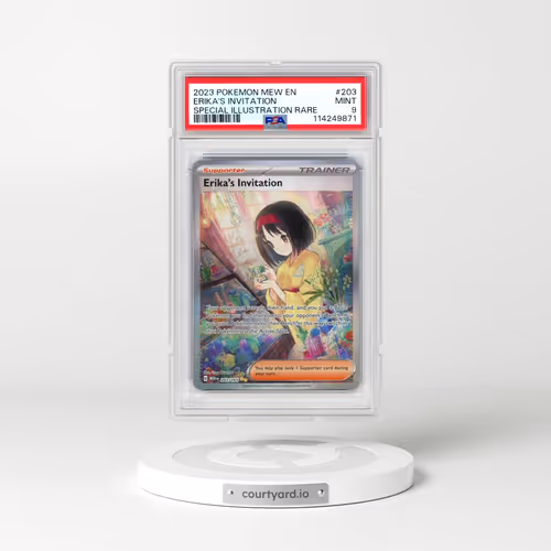 2023 Pokémon Mew EN-151 #203 Erika's Invitation - Special Illustration Rare (PSA 9 MINT)