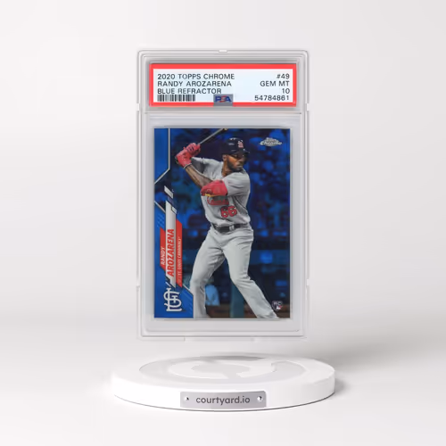 2020 Topps Chrome #49 Randy Arozarena - Blue Refractor (PSA 10 GEM MINT)